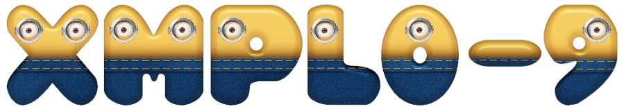 Minions 3D Graphic Text v01