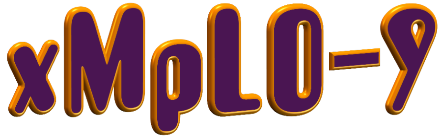 Orange Purple 3D Graphic Text v01